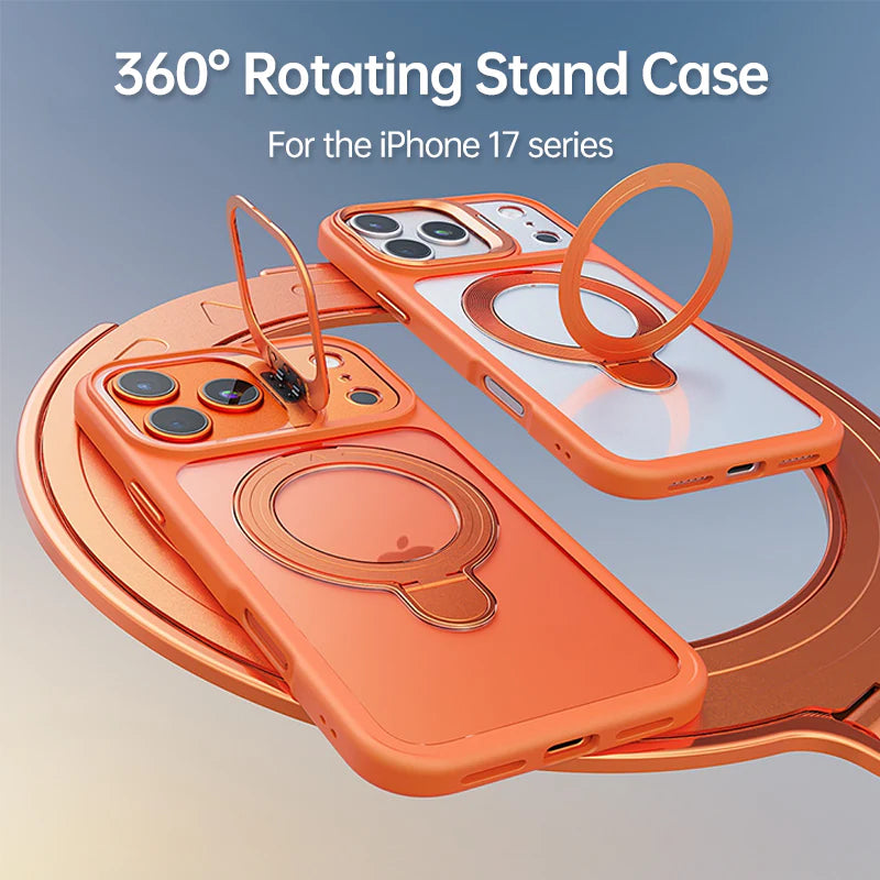Magnetic Case with 360 Rotatable Ring Stand
