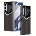 Galaxy Z Fold7 - Electroplated Patchwork Faux Leather Case