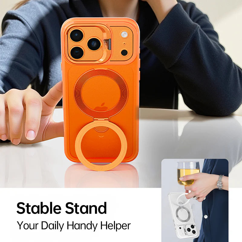 Magnetic Case with 360 Rotatable Ring Stand
