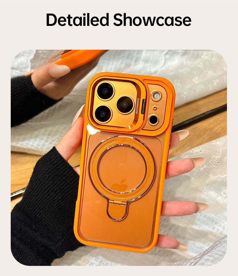Magnetic Case with 360 Rotatable Ring Stand