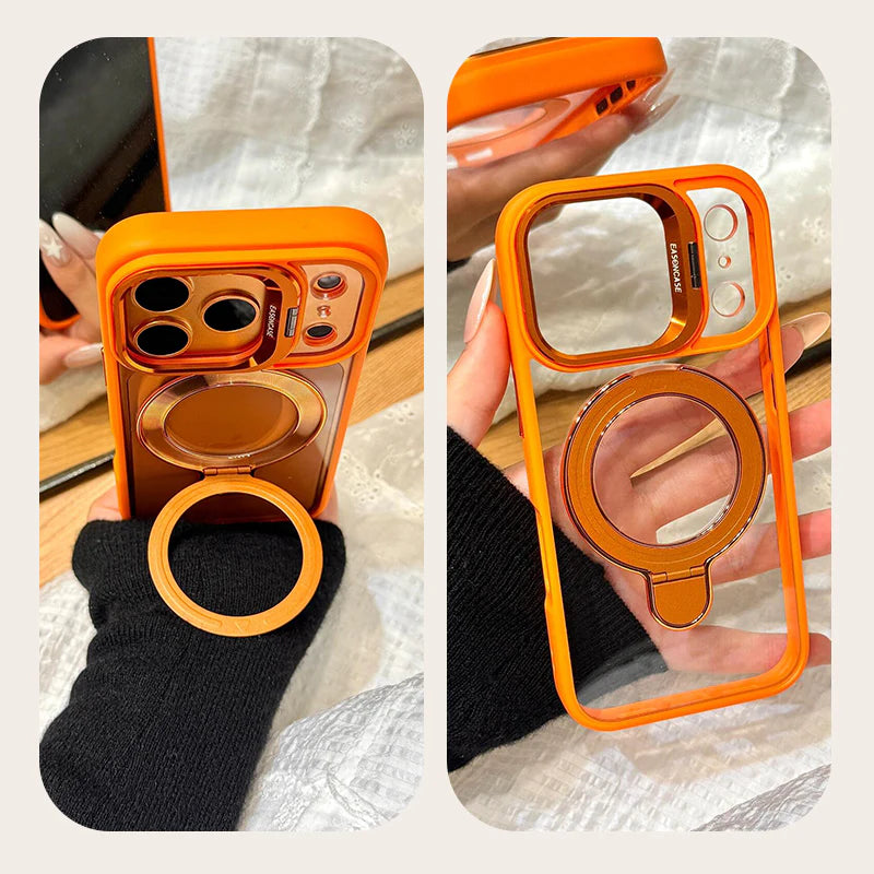 Magnetic Case with 360 Rotatable Ring Stand
