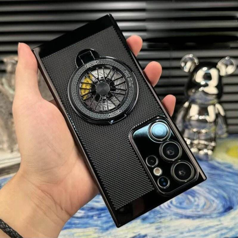 Spin Rotating Wheel Stand Case