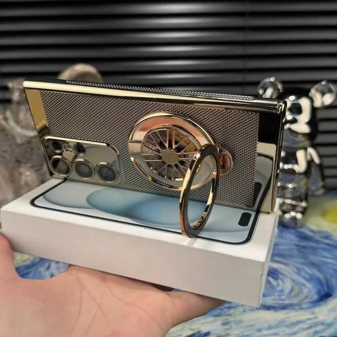 Spin Rotating Wheel Stand Case