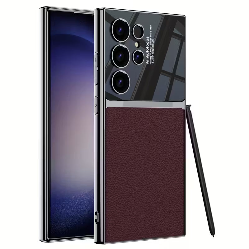 Electroplated PU Leather Soft-Edge Case