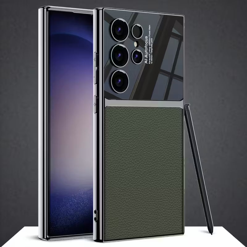 Electroplated PU Leather Soft-Edge Case