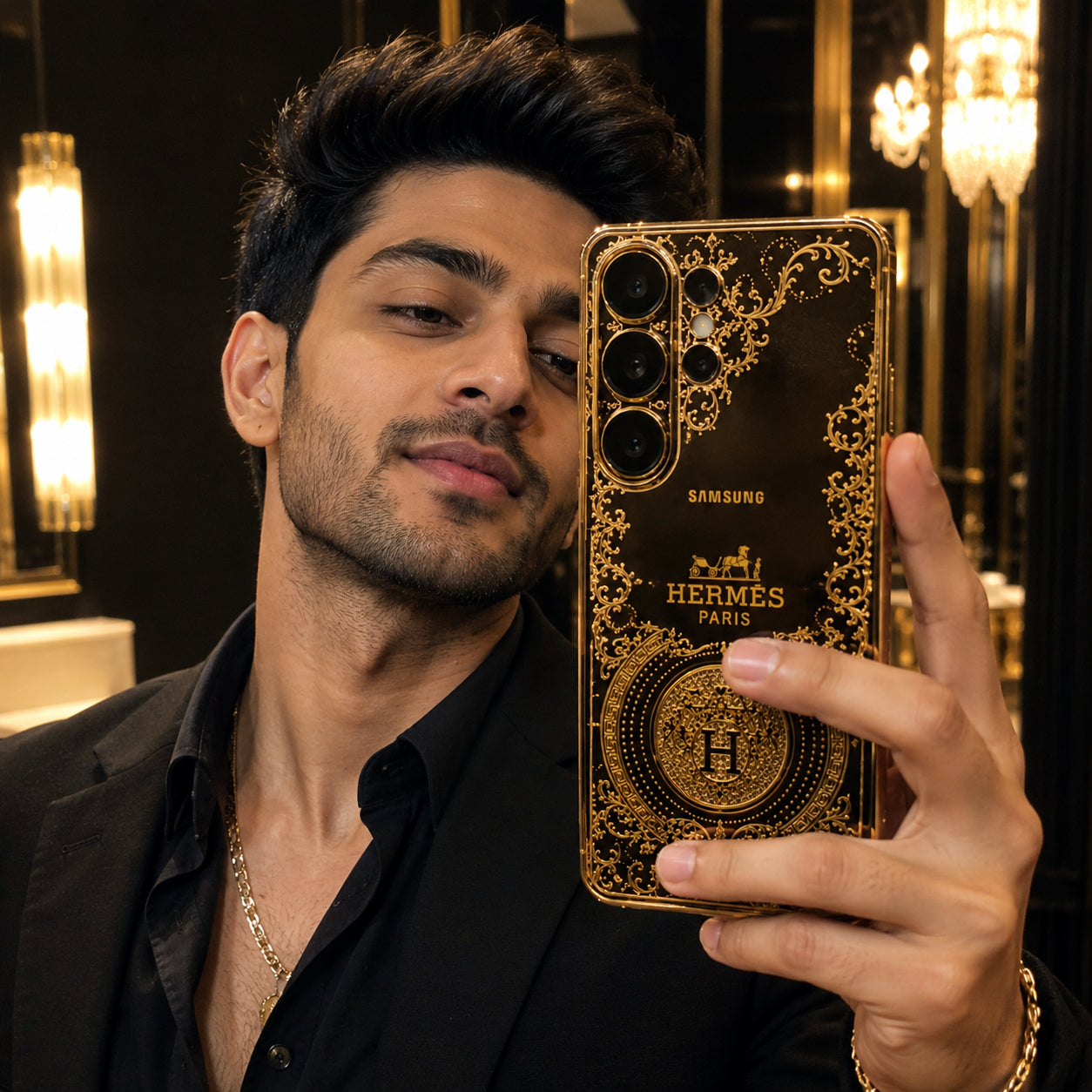 Majestic 24K Gold Engraved Case