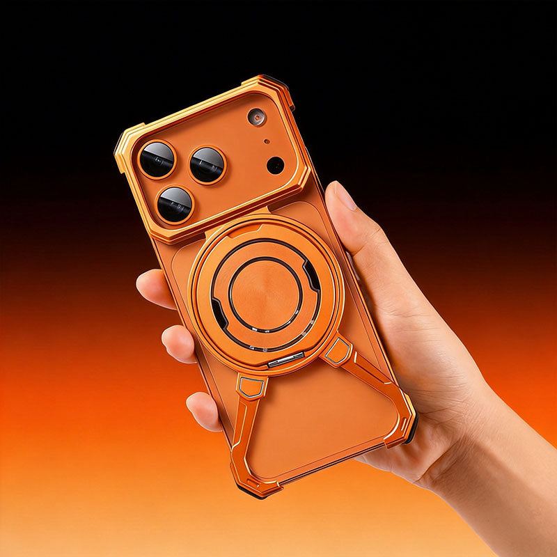 Frameless Magnetic Shockproof Case with 360° Kickstand