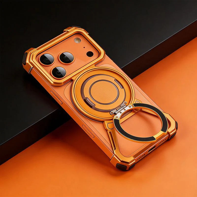Frameless Magnetic Shockproof Case with 360° Kickstand