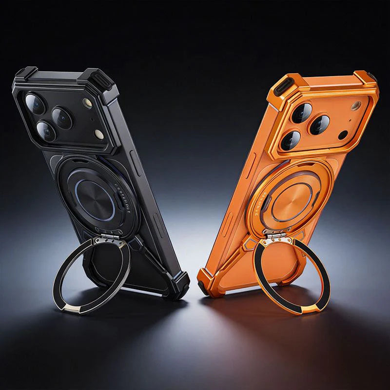 Frameless Magnetic Shockproof Case with 360° Kickstand