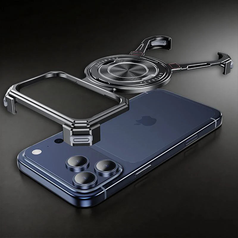 Frameless Magnetic Shockproof Case with 360° Kickstand