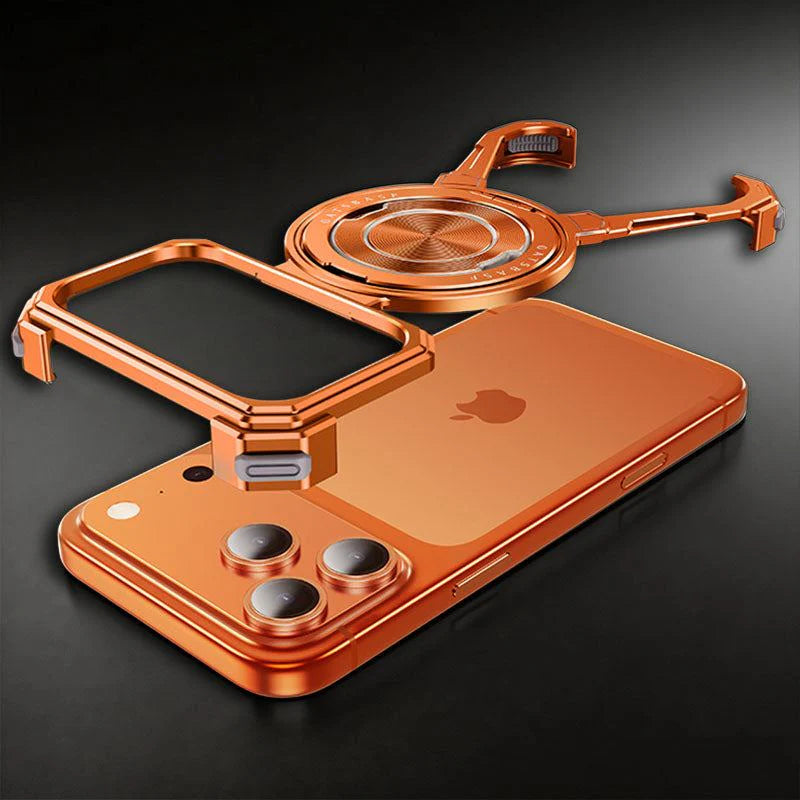 Frameless Magnetic Shockproof Case with 360° Kickstand