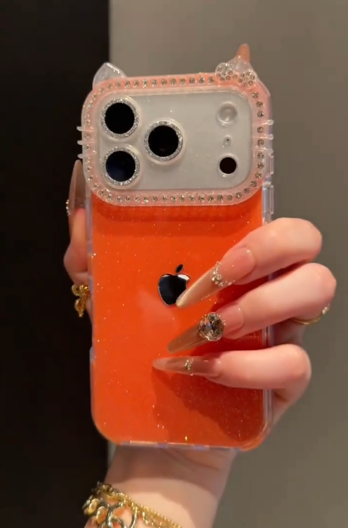 Soft Glitter Puffy Case
