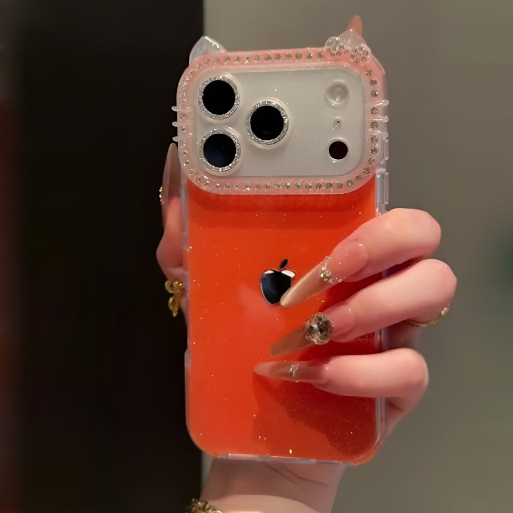 Soft Glitter Puffy Case