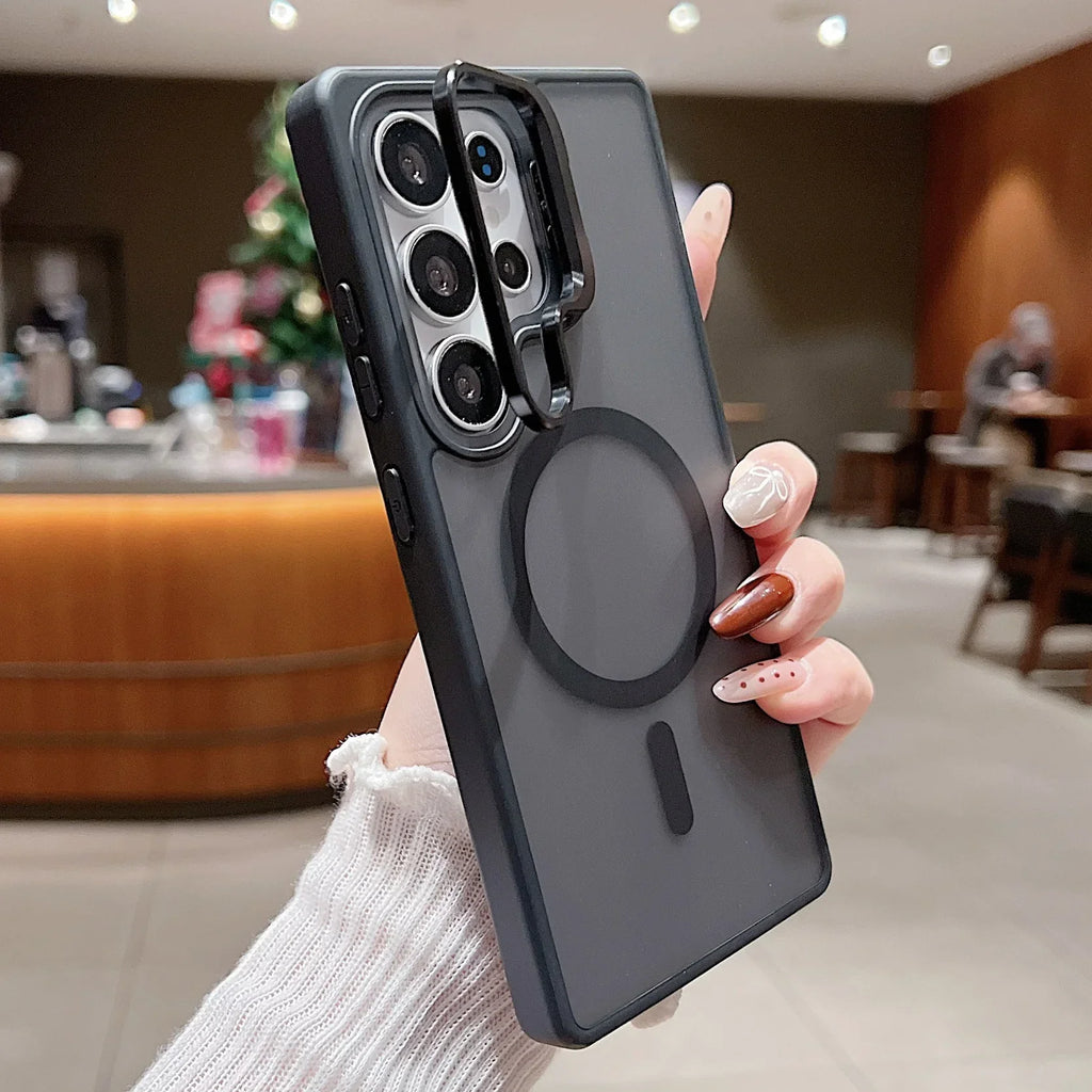 Hybrid Matte Frosted Case With Built-in Stand