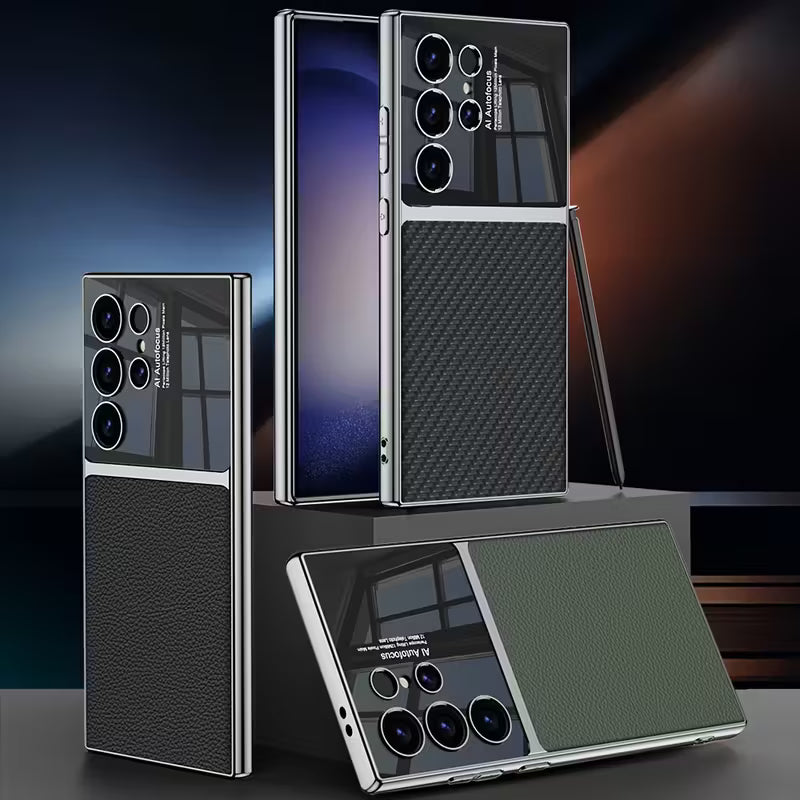 Electroplated PU Leather Soft-Edge Case