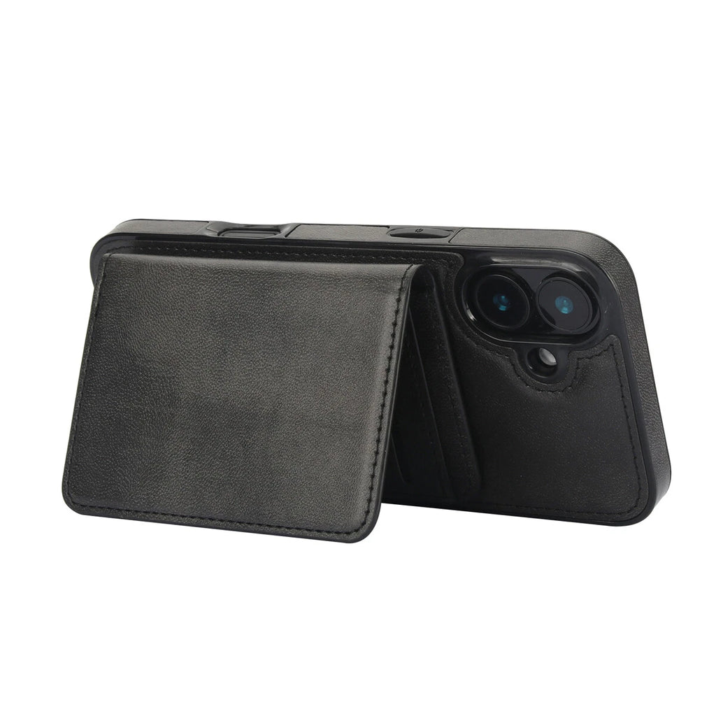 iPhone 16 - Detachable Magsafe Magnetic Wallet Stand Case