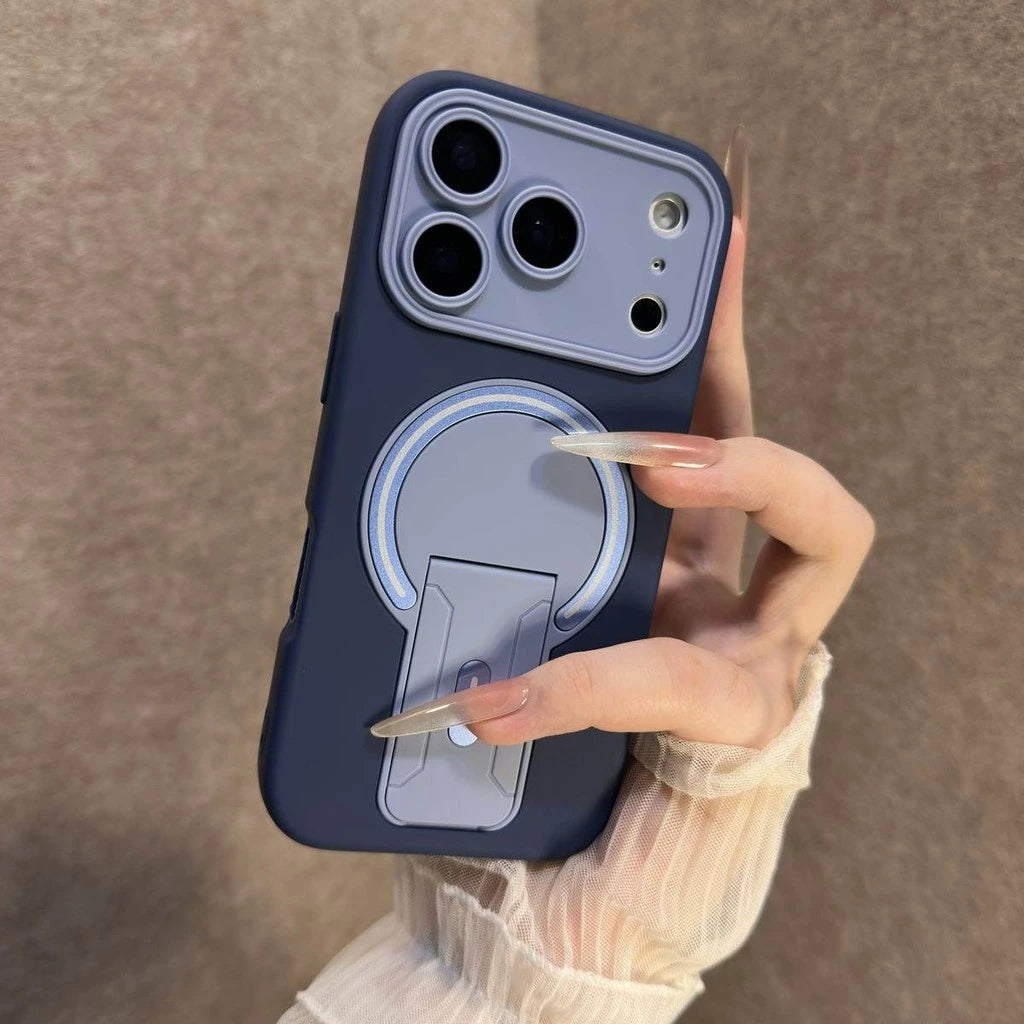 Matte Liquid Shell Invisible Bracket Case