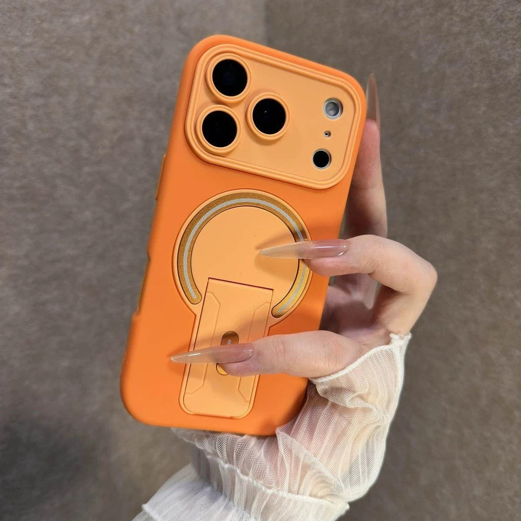 Matte Liquid Shell Invisible Bracket Case